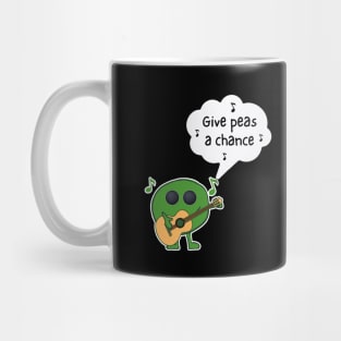 Give Peas A Chance Funny Pea Mug